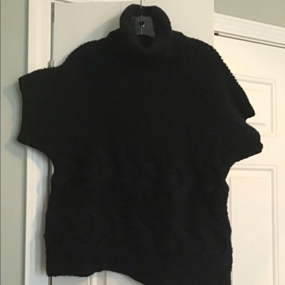 Short Sleeve Turtleneck Sweater